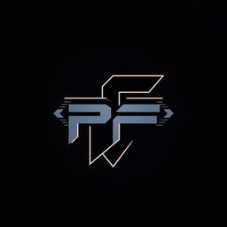 A modern logo featuring a stylized monogram of the letters "PF"
