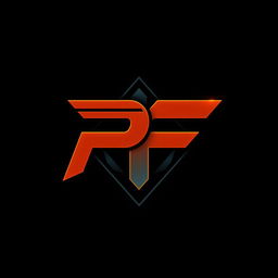 A modern logo featuring a stylized monogram of the letters "PF"