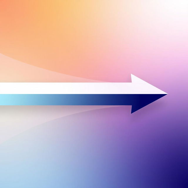 A visual depiction of a vector represented as an arrow with equal magnitude and direction, where the line of the arrow is unified, showcasing its strength