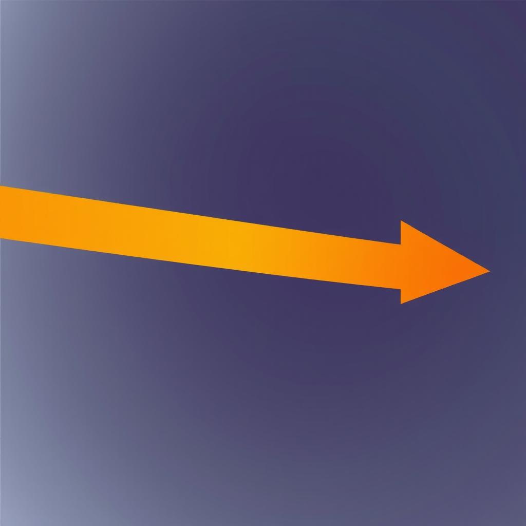 A visual depiction of a vector represented as an arrow with equal magnitude and direction, where the line of the arrow is unified, showcasing its strength