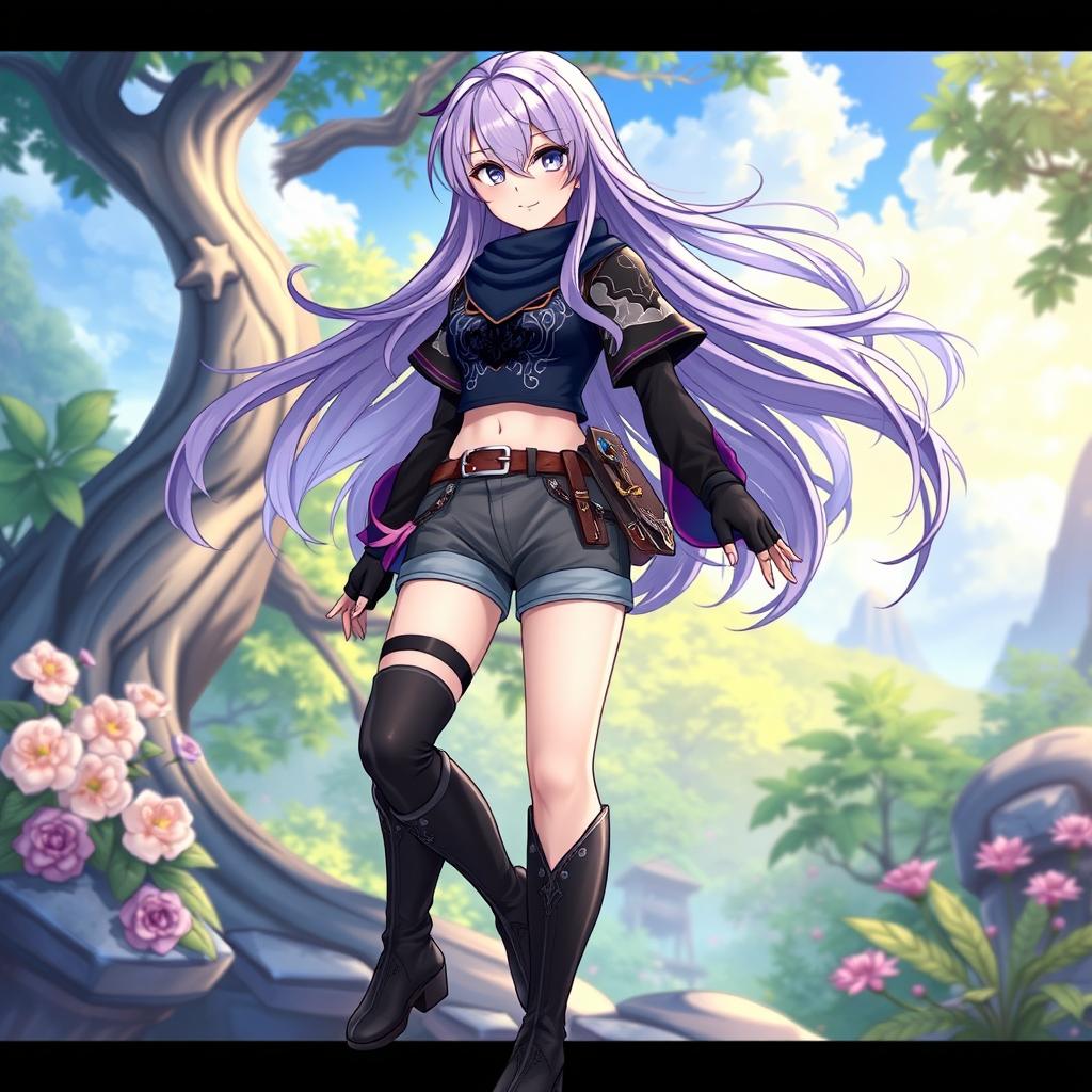 A female original character (OC) inspired by Genshin Impact, set in the Sumeru region