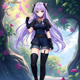 A female original character (OC) inspired by Genshin Impact, set in the Sumeru region