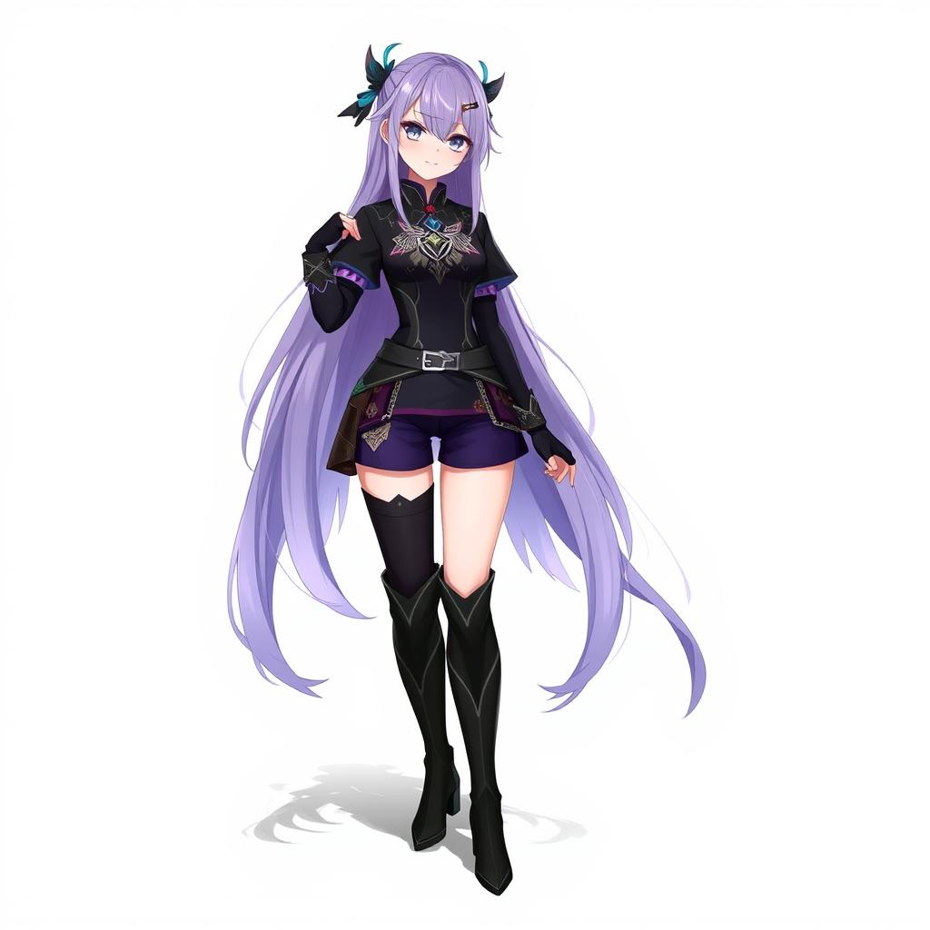 A female original character (OC) from Genshin Impact, depicting an explorer from Sumeru