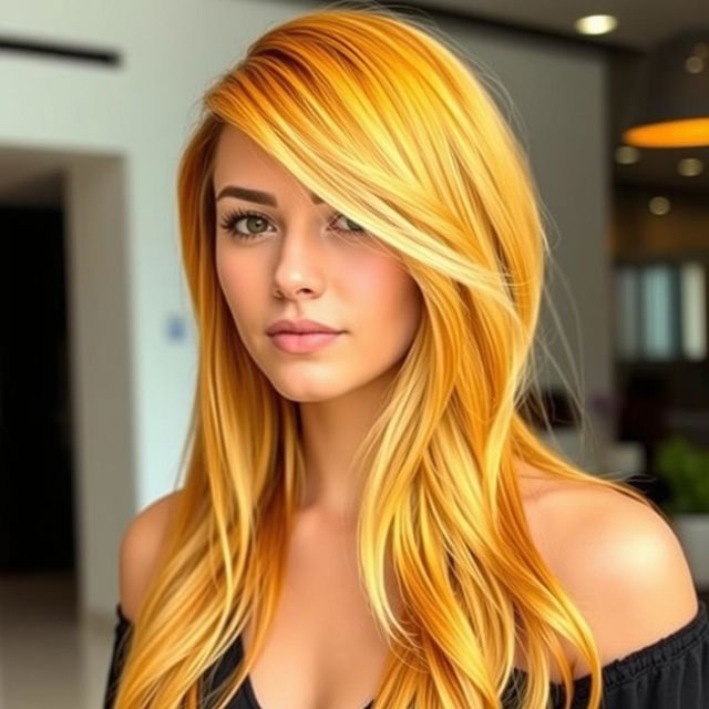 A person with a butterfly haircut, showcasing the layered and textured look with soft, flowing strands