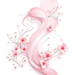 An artistic and abstract representation that symbolizes femininity and beauty
