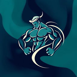 An abstract and artistic representation symbolizing masculinity and strength