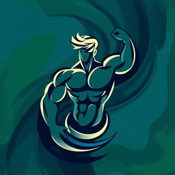 An abstract and artistic representation symbolizing masculinity and strength