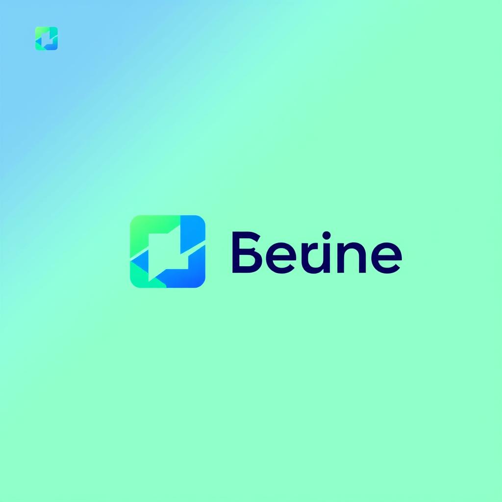 A modern, minimalist logo design featuring a geometric shape or symbol that conveys innovation and creativity