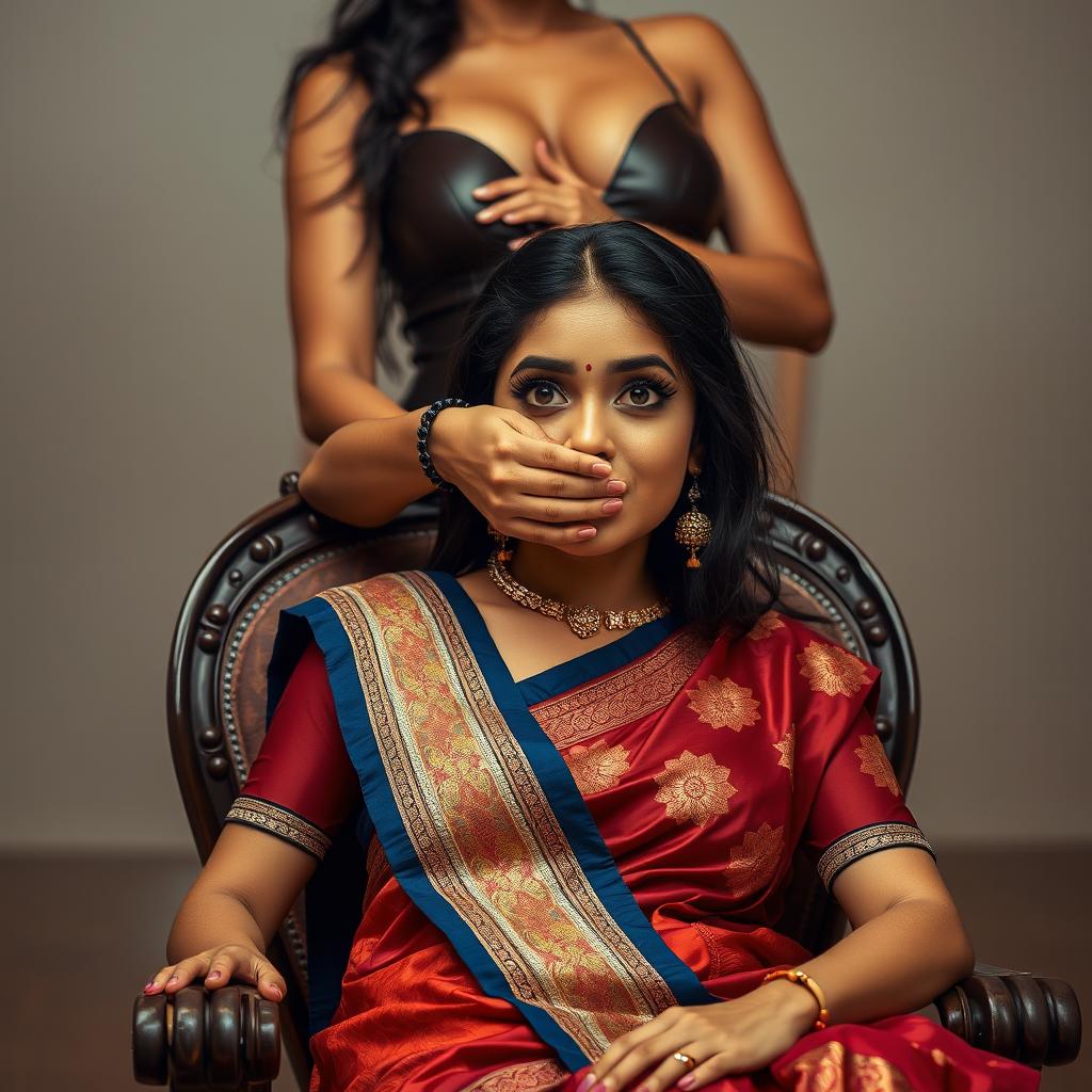 A striking scene of two hot Indian women, Lala and Lisa