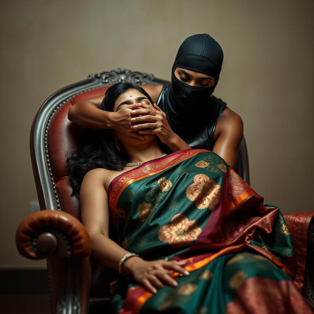 A captivating scene depicting two hot Indian women, Lala and Lisa