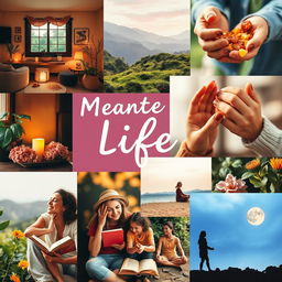 A vibrant photo collage showcasing meaningful aspects of life