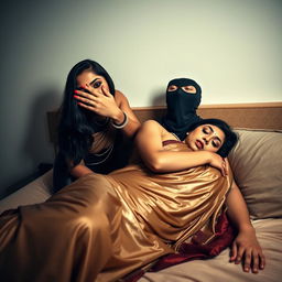 A striking image featuring two attractive Indian women, Lala and Lisa