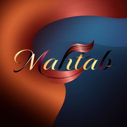 Logo design for a hair color brand named 'Mahtab'