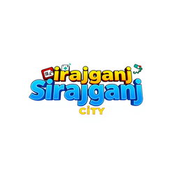 A modern and detailed logo design for the app named 'Sirajganj City'