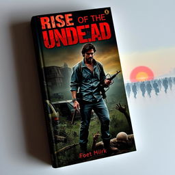 A gripping book cover depicting a zombie apocalypse scene