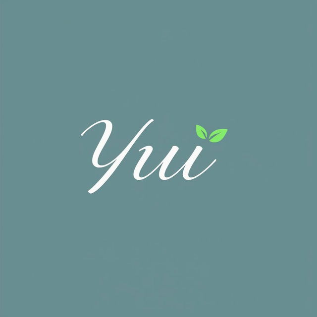 A sleek and modern logo design featuring the name 'Yui' in elegant, flowing typography