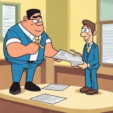 In the latest episode of the cartoon series, the clever acceptor character saves the day by accepting a check and fulfilling his responsibility.