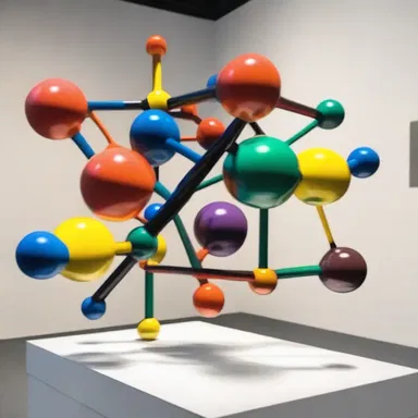 The acceptor molecule, with its vibrant colors and abstract shapes, was the centerpiece of the art exhibit.