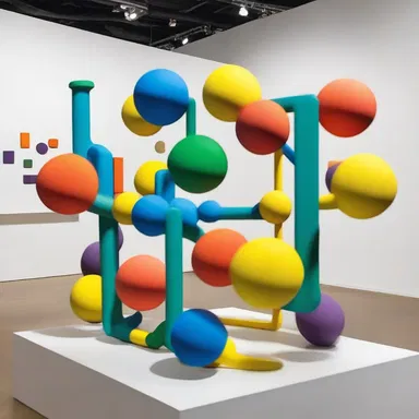 The acceptor molecule, with its vibrant colors and abstract shapes, was the centerpiece of the art exhibit.