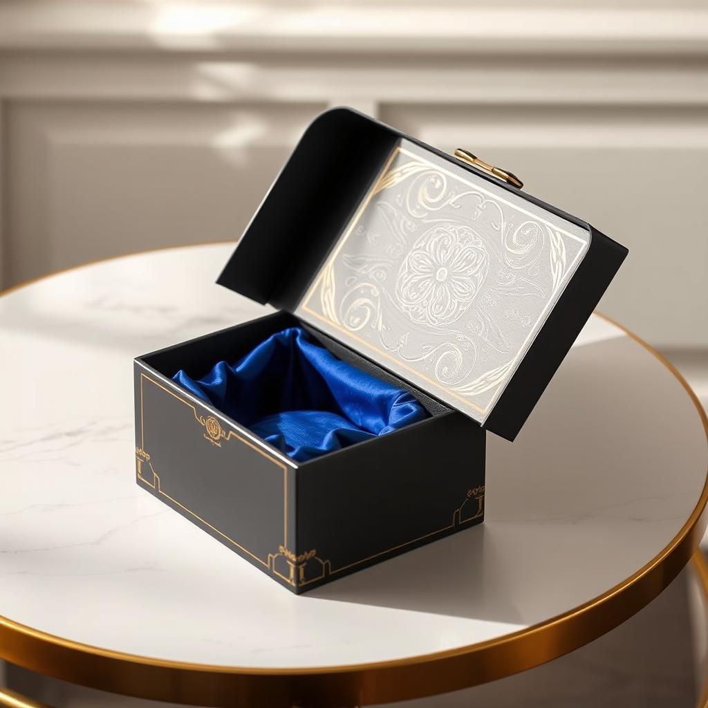 A beautifully designed box that conveys a sense of luxury while being inexpensive
