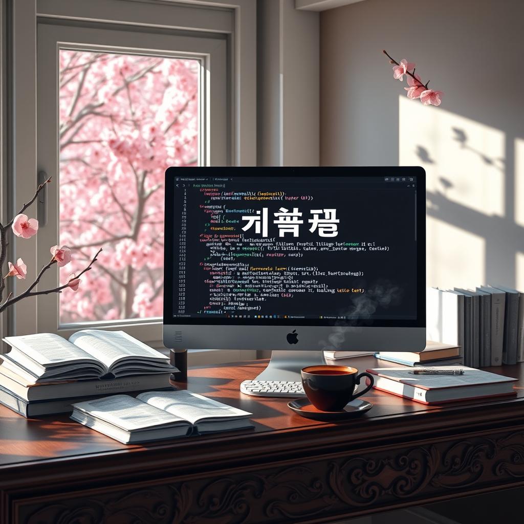 A beautifully designed layout showcasing Korean characters in LaTeX