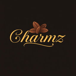 A logo design for a small chocolate business named 'Charmz'