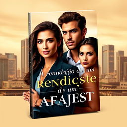 A captivating book cover design featuring the title "A Rendenção de um Cafajeste"