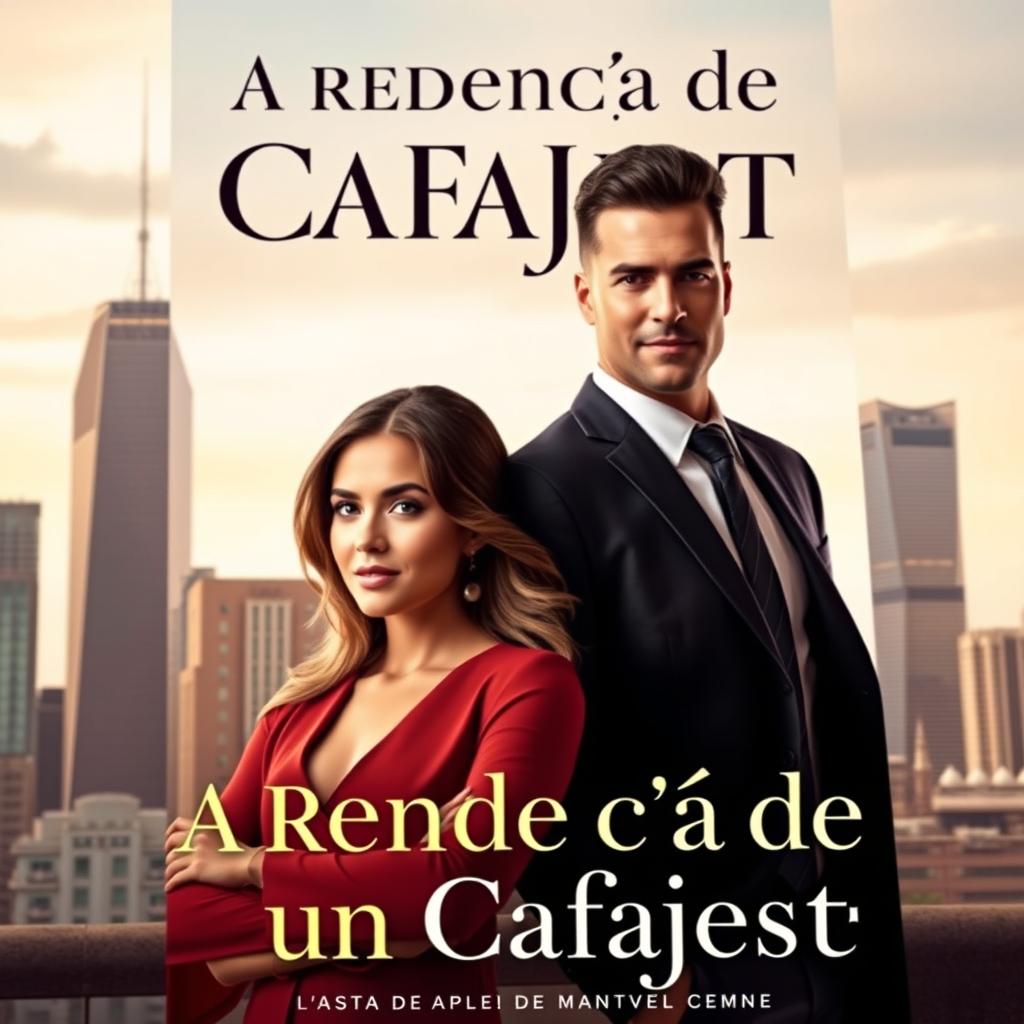 A captivating book cover design featuring the title "A Rendenção de um Cafajeste"