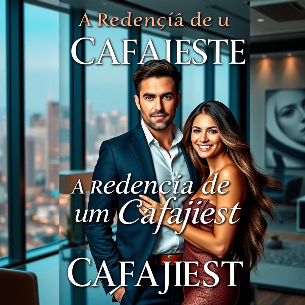 A captivating book cover featuring the title 'A Redenção de um Cafajeste'