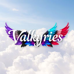 An enchanting visual featuring the title 'Valkyries' presented in a graceful, stylized font