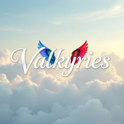 An enchanting visual featuring the title 'Valkyries' presented in a graceful, stylized font