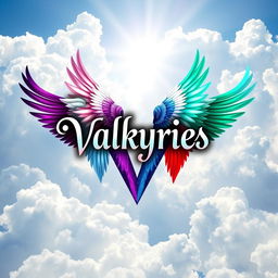 A stunning artwork featuring the title 'Valkyries' displayed in an elegant, stylized font