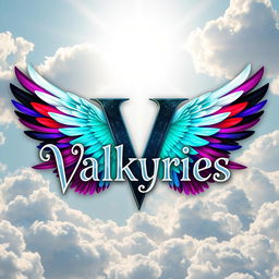 A stunning artwork featuring the title 'Valkyries' displayed in an elegant, stylized font