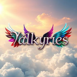 An enchanting image featuring the title 'Valkyries' rendered in a beautifully styled font