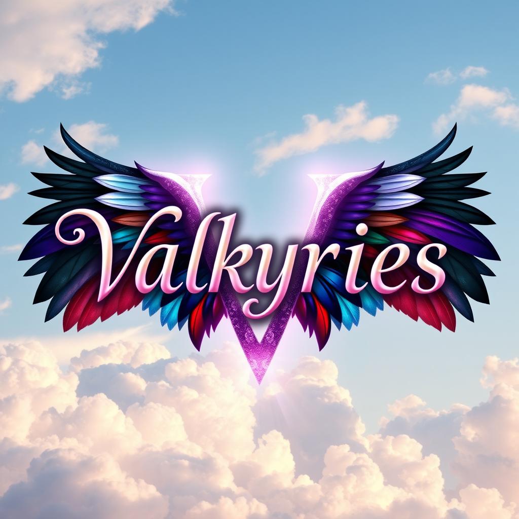 An enchanting image featuring the title 'Valkyries' rendered in a beautifully styled font