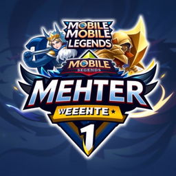 Create a dynamic and exciting logo for a Mobile Legends tournament titled 'MEHTER Season 1'