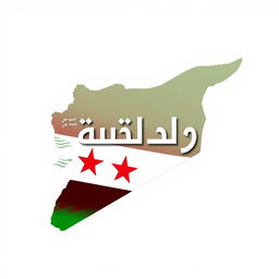 A visually striking Facebook profile picture for a channel named 'صوت سوريا' (Voice of Syria)