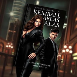 A captivating book cover for a novel titled 'AKU KEMBALI, AKU BALAS'