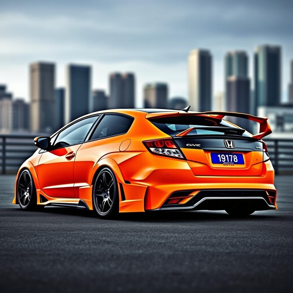 A stunning 2011 Honda Civic Hatchback, modified and tuned to resemble a supercar