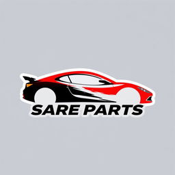 A modern and sleek logo design for a car spare parts store