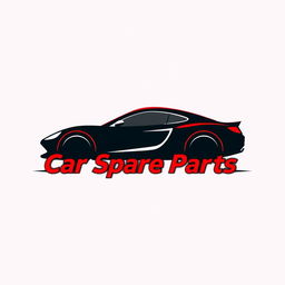 A modern and sleek logo design for a car spare parts store