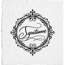 A beautifully designed circular signature, featuring intricate calligraphy and elegant curves, with ornamental flourishes and decorative elements around the edge