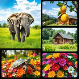 Individual images featuring: 1