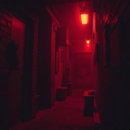 A moody and atmospheric scene capturing the aesthetic of a gangster video
