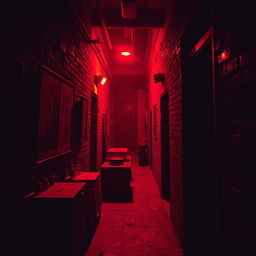 A moody and atmospheric scene capturing the aesthetic of a gangster video