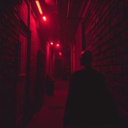 A moody and atmospheric scene capturing the aesthetic of a gangster video