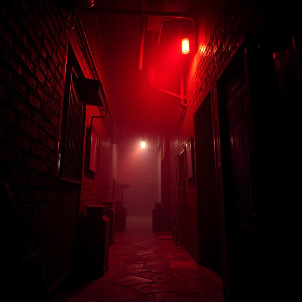 A moody and atmospheric scene capturing the aesthetic of a gangster video