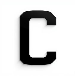 A simple, bold letter 'C' designed in a black color with a red cinematic feel, reminiscent of the Netflix logo