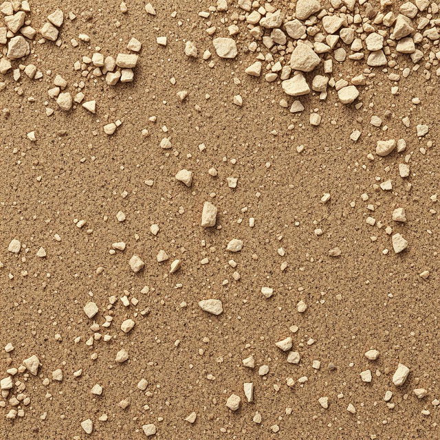 A seamless square tile pattern showcasing fine dirt and dust, capturing the natural textures and colors of earthy tones