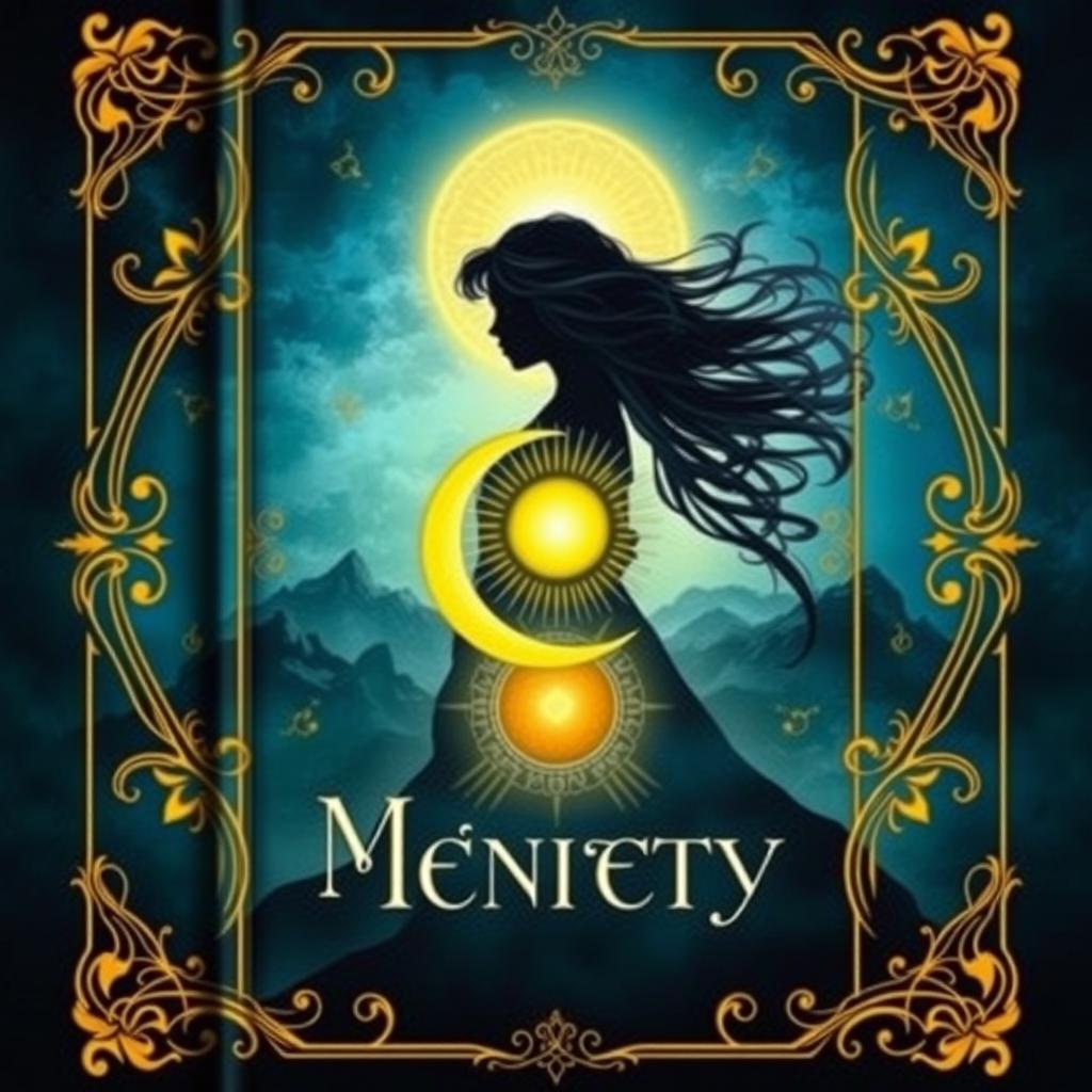 A fantasy book cover featuring a mystical design